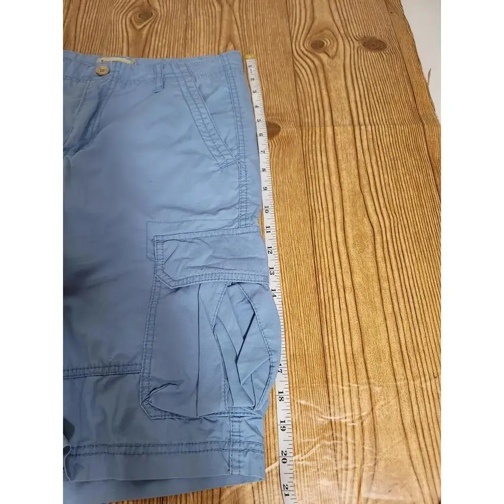 Lucky Brand Boy's Size 16‎ Youth Cargo Shorts Blue 100% Cotton